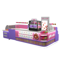 Présentoir de magasin de bonbons de style moderne Design d'intérieur Kiosque de bonbons colorés Centre commercial Stand de vente au détail de bonbons