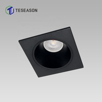 Downlight carré en aluminium moulé sous pression TN10AS1-Z | Coupe de 95mm de diamètre 110mm | Coupe anti-éblouissement profonde | Ampoule à chargement frontal | MR16 GU10