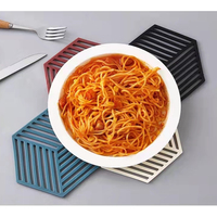1 pièce plats chauds en silicone, rivet de Silicone personnalisé pour la cuisine, napperons de Table pour le comptoir de la cuisine