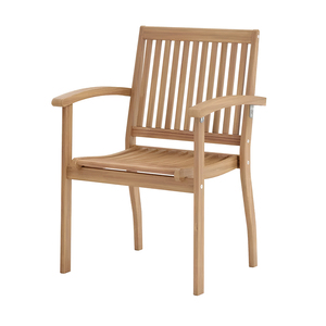 High Quality Traditional Style Acacia Wooden Outdoor Armchair <b>Rattan</b> Dining Cafe Party <b>Garden</b> Patio Beach Restaurant Balcony PE - Product Image 2