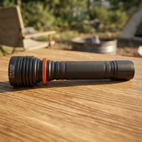 Lampe torche LED étanche IP66 1200LM avec portée de faisceau de 100M (rechargeable via Type-C)