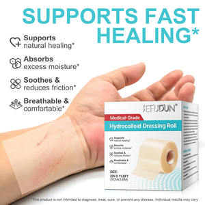 لفافة تضميد من الدرجة الطبية تقلل من الاحتكاك الغرواني المائي للعناية بالجروح تدعم الشفاء الطبيعي - Product Image 5
