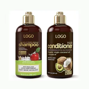 Private Label Natural Organic Hair Care Anti Hair Loss Coconut Argan Oil Hair Shampoo And Conditioner