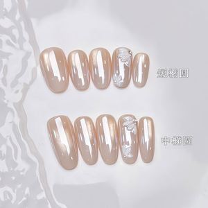 Perlas Haili Degradado Puro Deseo Hielo Transparente Frío Flor Pequeña Simple Hecho a Mano Uso <span class=keywords><strong>Manicura</strong></span> Venta al por Mayor - Product Image 3