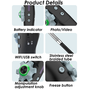 Wifi có khớp nối borescope 720P độ phân giải 6 LED 4 mét hotspot con người thiết kế kỹ thuật <span class=keywords><strong>iOS</strong></span>/Android/PC Thiết bị kiểm tra - Product Image 3