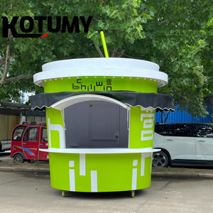 Carrello Distributore Multifunzione per Caffè, Tè, Bevande e Gelati - Chiosco Personalizzabile per Aree Turistiche - Product Image 2