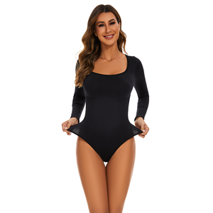 Body de manga larga de alta calidad, moldeador de cuerpo sin costuras, conjuntos de Yoga adelgazantes, trajes de cuerpo de Invierno para mujer, ropa moldeadora - Product Image 2