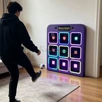 Machine de jeu d'amusement de football pour stand de carnaval, jeu de société de football électrique avec éclairage LED, défi interactif de tir et d'entraînement