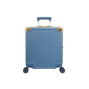 Groothandel Abs Koffer 20 Inch Reizen Mode 4 Wiel Abs Pc Bagage Aluminium Scharnier Bagage
