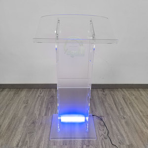 Soporte de podio de atril de acrílico personalizado de Venta caliente para la plataforma de escenario Church Lucite - Product Image 2