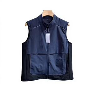 Veste sans manches unisexe personnalisée avec logo, col montant, résistante au soleil, respirante, légère, pour les déplacements en extérieur, imperméable - Product Image 4