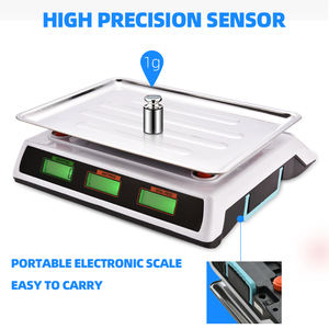 डिजिटल मूल्य निर्धारण कंप्यूटिंग पैमाने 30kg/40kg गिनती वजन पैमाने डिजिटल तालिका पैमाने गणना वजन और PriceSteel बटन - Product Image 3