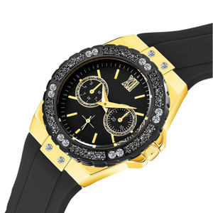 <span class=keywords><strong>Orologio</strong></span> Cronografo Sportivo da <span class=keywords><strong>Donna</strong></span> Blues 36mm in Oro Rosa con Diamanti e Cinturino <span class=keywords><strong>Blu</strong></span> - Product Image 6