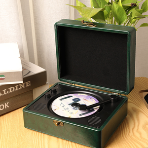 <span class=keywords><strong>Lecteur</strong></span> <span class=keywords><strong>CD</strong></span> rétro avec BT, cadeau musical vintage <span class=keywords><strong>pour</strong></span> les couples, <span class=keywords><strong>lecteur</strong></span> d'album de disques portable avec esthétique - Product Image 4