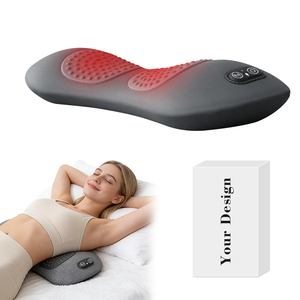 Coussin lombaire chauffant ergonomique en mousse à mémoire de forme avec vibration pour chaise de bureau et siège de voiture - Product Image 1