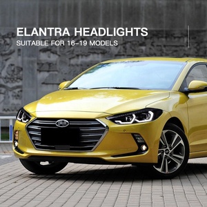 โคมไฟดัดแปลงอัพเกรดสำหรับ Elantra 2016-2019, ชุดประกอบไฟหน้า LED ไฟวิ่งกลางวันสัญญาณไฟเลี้ยวน้ำเลนส์สองเลนส์ซีนอน - Product Image 6