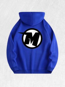 Felpa con Cappuccio con Logo <span class=keywords><strong>Anime</strong></span> '<span class=keywords><strong>M</strong></span>' 100% Cotone Magazzino USA 7 Colori - Product Image 4