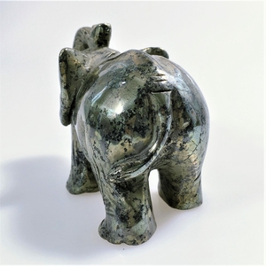 Natural al por mayor de la piedra preciosa Semi 4 pulgadas <span class=keywords><strong>pirita</strong></span> artesanía elefante talla - Product Image 6