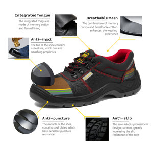 Botas de Seguridad Industriales para Hombre con Plantilla de Acero Antipinchazos S3 Src Buen Precio Protección Laboral para la Construcción <span class=keywords><strong>Zapatos</strong></span> - Product Image 3