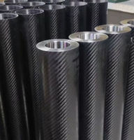 Eje de Transmisión Ligero y Dinámicamente Equilibrado de CFRP, Rodillo de Fibra de Carbono Personalizado con Junta Universal Sin Grasa
