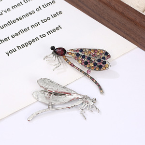 Yunlv เข็มกลัดแมลงปอน้ำแฟชั่นญี่ปุ่นและเกาหลีเข็มกลัดแมลงอัลลอยด์ชุดสูทอเนกประสงค์ - Product Image 4