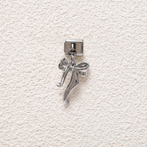 Stainless Steel Pendant Charms Bowknot Design Splicable DIY Bracelet Jewelry Alloy Plated Fashion Accessory - Product Image 3