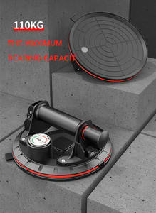 John Tools Pompe à vide de 8 pouces à <span class=keywords><strong>ventouse</strong></span> pour carreaux de verre à main robuste avec poignée en ABS et manomètre Étui gratuit - Product Image 3