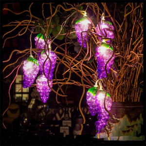 Trang chủ trang trí dâu tây nho trắng ấm dẫn treo Cổ Tích chuỗi với hộp pin lampe de chevet - Product Image 6