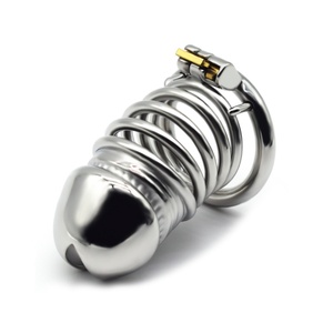 FRRK-55 New Design Male Chastity Device 304 Stainless Steel Cock Cage Sex Shop Products Penis Sex Tools - Product Image 2