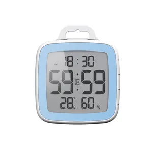 NEU Touch Button Badezimmer Flip Clock Kinder Digital Shower Home Countdown Uhr