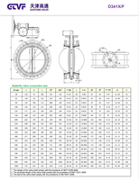 Vente directe d'usine de vannes papillon à bride en acier inoxydable PTFE pour turbines, certifiées UL.