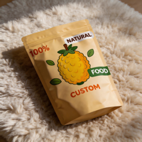 Sachet Doypack refermable à fermeture éclair, avec logo et couleur personnalisés, finition noire mate, qualité alimentaire, pour emballage de fruits secs et noix de cajou