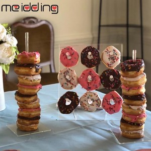 Expositor de acrílico para donuts Artfulcosmos, rectangular, moderno, de 5 mm de grosor, de varios niveles, para bodas, panaderías y eventos. - Product Image 3