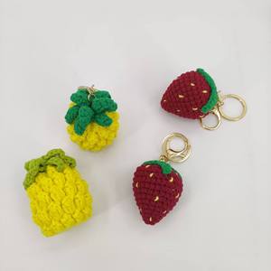 <span class=keywords><strong>Portachiavi</strong></span> in macramè con <span class=keywords><strong>portachiavi</strong></span> in macramè lavorato <span class=keywords><strong>a</strong></span> mano <span class=keywords><strong>a</strong></span> <span class=keywords><strong>maglia</strong></span> con ananas al limone <span class=keywords><strong>portachiavi</strong></span> con frutta - Product Image 4