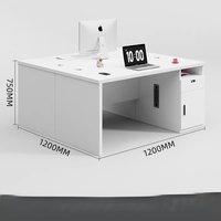 Bureau de travail moderne et durable, mobilier commercial avec grand espace, style panneau en bois pour le personnel