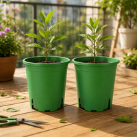 Grands pots suspendus en PP durables avec trou de drainage pour plantes d'intérieur/extérieur, pot de fleurs moderne en plastique pour jardin
