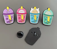 Nouvelle Broche en Métal Coulé à Vendre Rapidement, Badge Personnalisé avec Lettres, Broche en Alliage Plaqué Or, Forme Cœur, Émail Dur Scintillant Rotatif