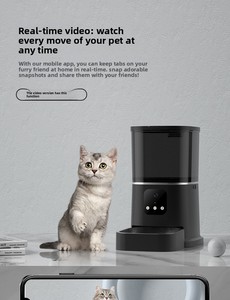 Automatische voerbak voor huisdieren met camera, 5L grote capaciteit, op afstand te bewaken, slimme voerbak voor katten en honden, fabrieksaanpassing - Product Image 3