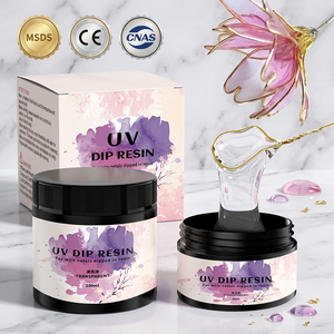 UV Flower Dip <b>Resin</b> with Alcohol Ink Pigment, Fast Curing, Low Odor, Crystal <b>Clear</b> for <b>Resin</b> Flower & Epoxy Art - Product Image 1