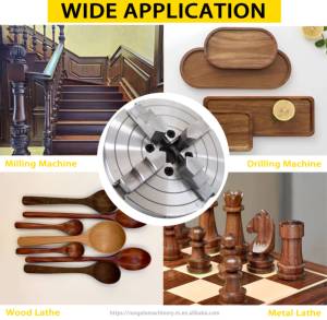 6 inch gỗ quay tiện Chuck 4 hàm tự định tâm Chuck cho máy tiện gỗ - Product Image 3