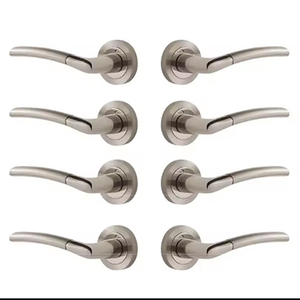 Decormate Manija de puerta de barra redonda sólida de acero inoxidable para interior de alta calidad - Product Image 2