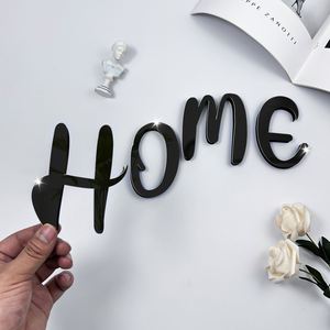 Autocollant mural en lettres anglaises de 10 cm, lettres en acrylique, décoration de la maison, autocollant mural en lettres d'alphabet en miroir 3D - Product Image 5