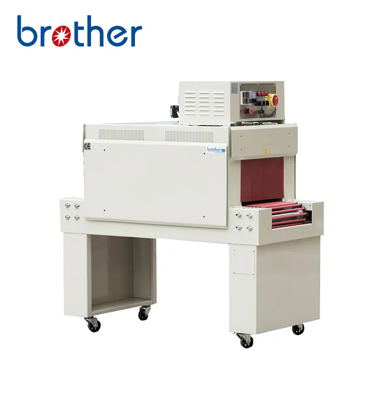 Brother-sellador automático de tubos de calor, máquina de embalaje de película de PE, envoltura retráctil