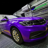 Réparation anti-rayures Film d'emballage à changement de couleur de voiture Film d'emballage de voiture Ppf Crystal Violet Tpu Couleur