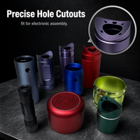 Kit de boîtier de précision en aluminium anodisé multicolore pour l'assemblage de produits électroniques 3C, usinage intégré CNC