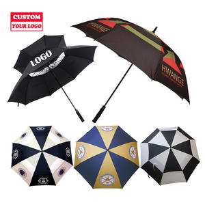 Parapluie de golf personnalisé avec logo, grand format, ouverture automatique, résistant au vent, 30 pouces, 60 pouces, 190T pongee, fibre de verre, sublimation personnalisée - Product Image 3