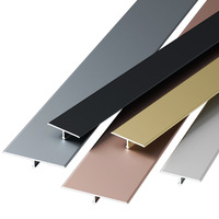 Bande de finition en acier inoxydable 304 en forme de T, 1 mm, pour la protection des murs du salon et le nivellement des carreaux en céramique