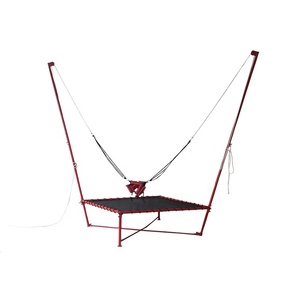 Cama elástica para saltar al aire libre para niños a la venta 2x2x4m Parque de Atracciones Movble One Person Bungee Rides