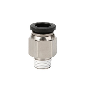ข้อต่อนิวเมติกส์เกลียวพลาสติก1/4 1/8พร้อมท่อขนาด6x4 8x5 10X6.5สำหรับระบบอัตโนมัติ - Product Image 1