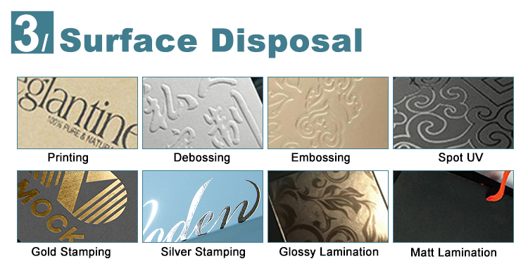 สัญลักษณ์ที่กําหนดเอง กล่องบรรจุผ้าใบ สีดําแม่เหล็ก 7